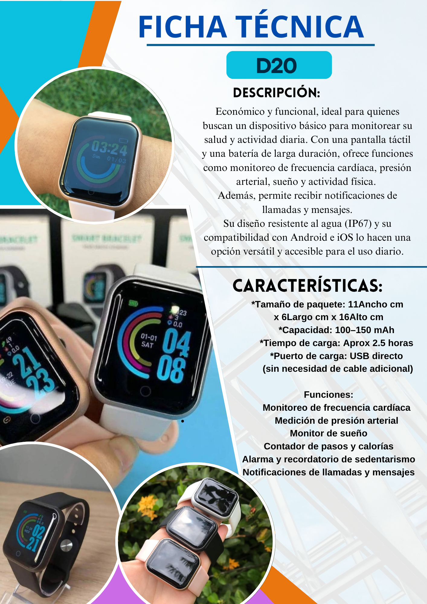 SMARTWATCH D20