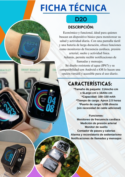 SMARTWATCH D20